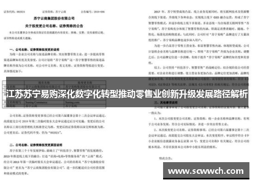 江苏苏宁易购深化数字化转型推动零售业创新升级发展路径解析